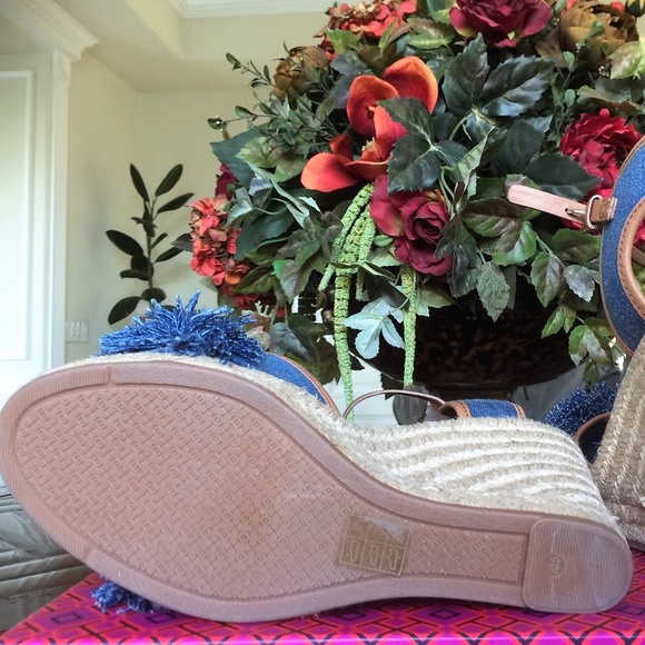 New $250 Tory Burch Shaw Denim Espadrilles 10.5-11 - Picture 6 of 8